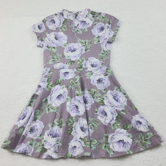 The Childrens Place Girls Dark Pink Gray Dresses Size Small 5/6 - Picture 8 of 12